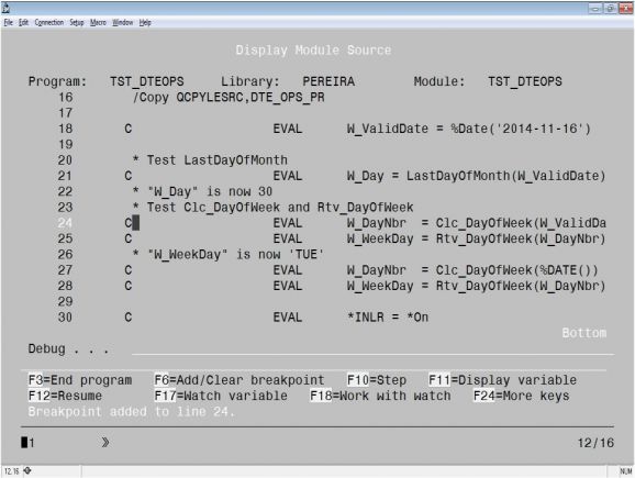 RPG Academy: Debug Done Right ÃƒÆ’Ã†â€™Ãƒâ€ Ã¢â‚¬â„¢ÃƒÆ’Ã¢â‚¬Å¡Ãƒâ€šÃ‚Â¢ÃƒÆ’Ã†â€™Ãƒâ€šÃ‚Â¢ÃƒÆ’Ã‚Â¢ÃƒÂ¢Ã¢â‚¬Å¡Ã‚Â¬Ãƒâ€¦Ã‚Â¡ÃƒÆ’Ã¢â‚¬Å¡Ãƒâ€šÃ‚Â¬ÃƒÆ’Ã†â€™Ãƒâ€šÃ‚Â¢ÃƒÆ’Ã‚Â¢ÃƒÂ¢Ã¢â€šÂ¬Ã…Â¡Ãƒâ€šÃ‚Â¬ÃƒÆ’Ã¢â‚¬Â¦ÃƒÂ¢Ã¢â€šÂ¬Ã…â€œ A Step-by-Step Debug Session, Part 1 - Figure 2