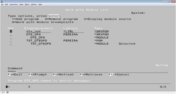 RPG Academy: Debug Done Right - Starting a Debug Session - Figure 2