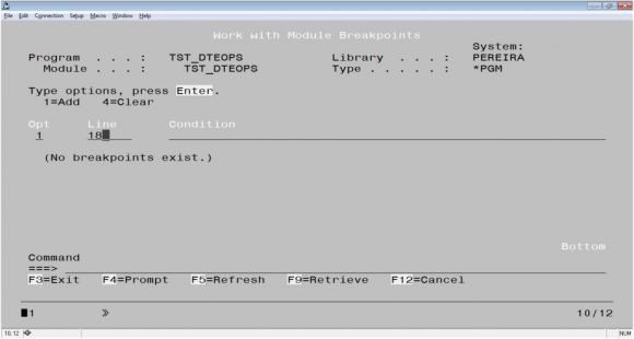 RPG Academy: Debug Done Right - Working with Breakpoints - Figure 1