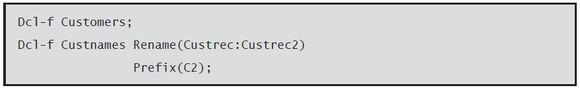 Programming in ILE RPG - Using Declarations - Figure 13