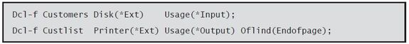 Programming in ILE RPG - Using Declarations - Figure 3