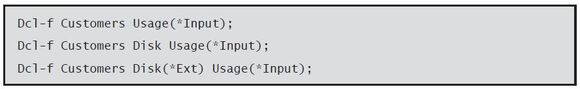 Programming in ILE RPG - Using Declarations - Figure 5