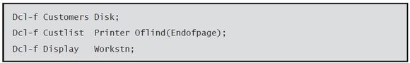 Programming in ILE RPG - Using Declarations - Figure 7
