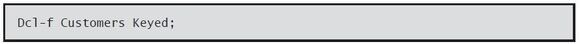Programming in ILE RPG - Using Declarations - Figure 9
